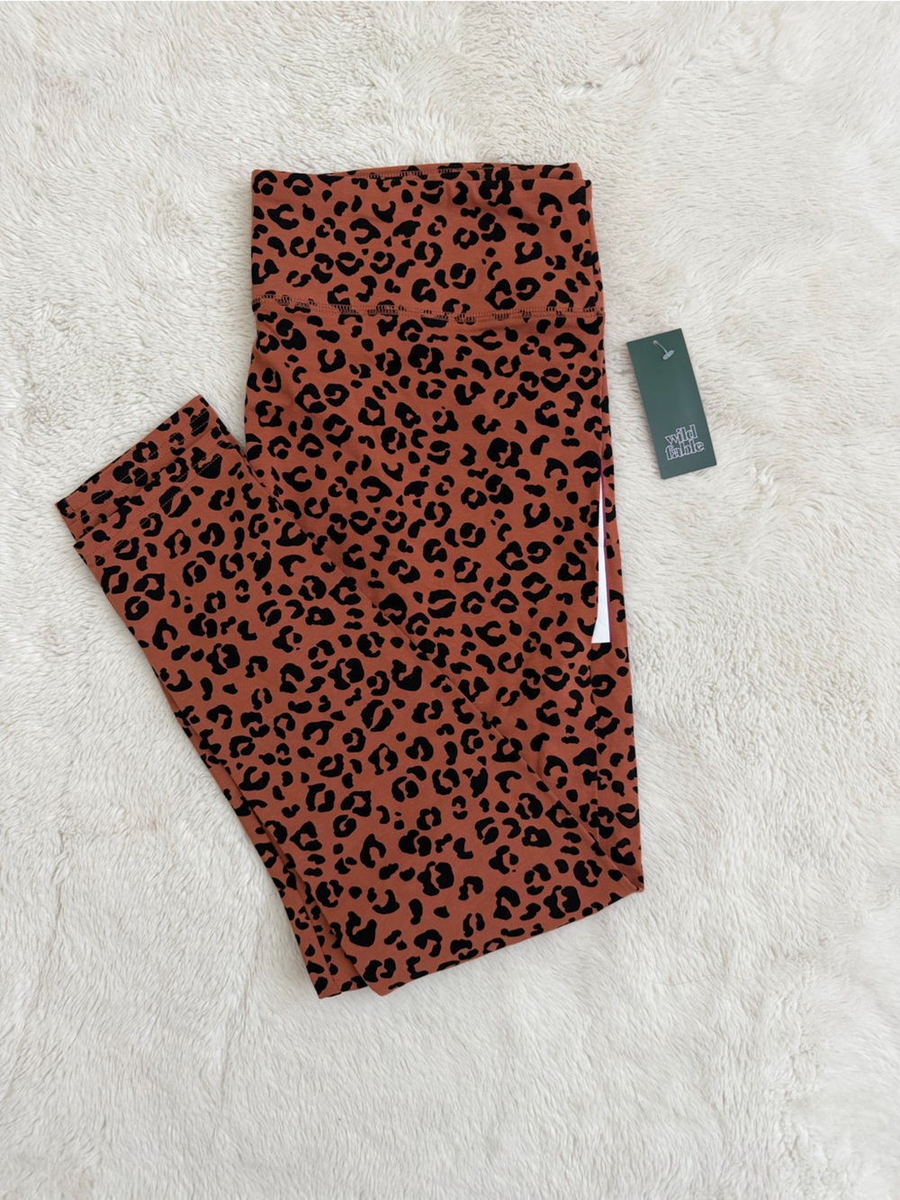 Wild Fable Rust Leopard Print Leggings